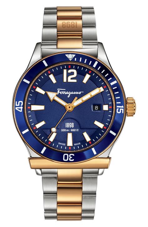 ferragamo bracelet mens|salvatore ferragamo 1898 men's watch.